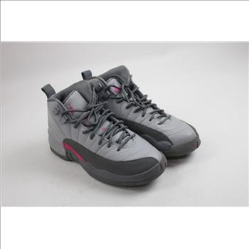 Youth 6Y Air Jordan 12 Retro Wolf Grey/Vivid Pink Sneakers