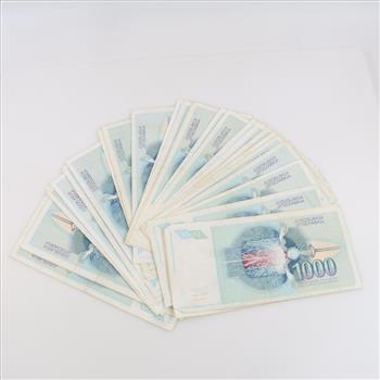 Yugoslavia Currency, 35 Pieces