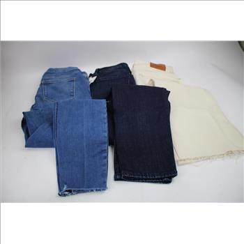 Zara Low Rise Bootcut Jeans Size 2, Good American Jeans Size 8, Lee Platinum Label Jeans Size 4, Old Navy Rocksar Super Skinny S