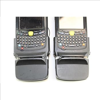 Zebra Handheld Scanners W/card Reader Attachments; 2 Pieces