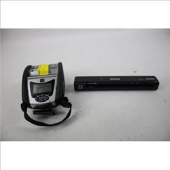 Zebra Mobile Barcode Label Printer, Document Scanner, Card Readers, 4 Pieces
