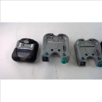 Zebra RW 420 Mobile Printers With Batteries/Chargers, 5 Pieces