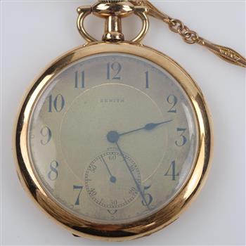 Zenith 10kt GF Pocket Watch