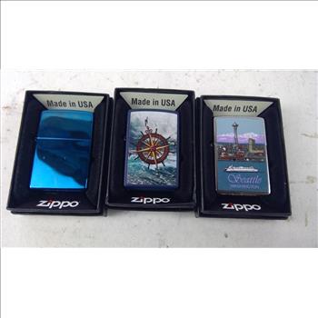 Zippo Lighter Bulk Lot, 3 Pieces | Property Room