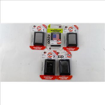 Zippo Windproof Lighters 5 Pieces