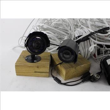 Zmodo 4 Piece Security Camera Set With Wires