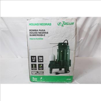 Zoeller Cast Iron Vertical Float Switch Submersible Sewage Pump