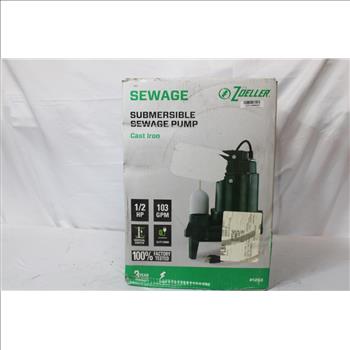 Zoeller Cast Iron Vertical Float Switch Submersible Sewage Pump