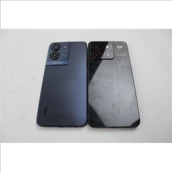 ZTE, TCL Cell Phone Lot, 2 Pieces, Sold For Parts