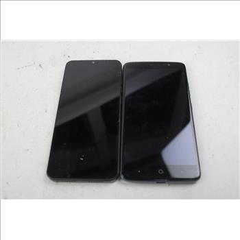 Zte, Vortex Cell Phone Lot, 2 Pieces, Sold For Parts