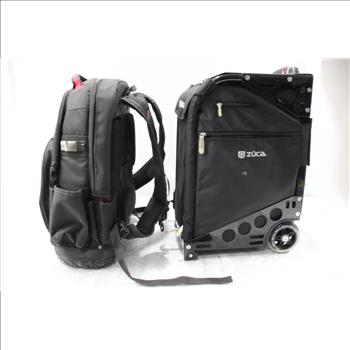 ZUCA Stealth Black Sport Insert Bag And Bauer Heavy Duty Jobsite Backpack