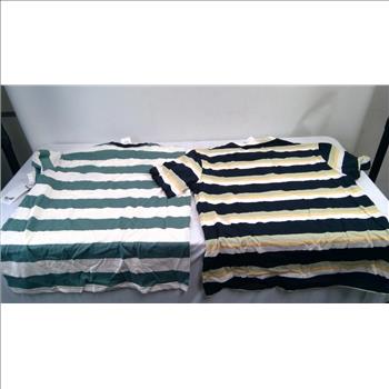 Zumiez 'Welcome' Striped T-Shirts, Large, 2 Pieces