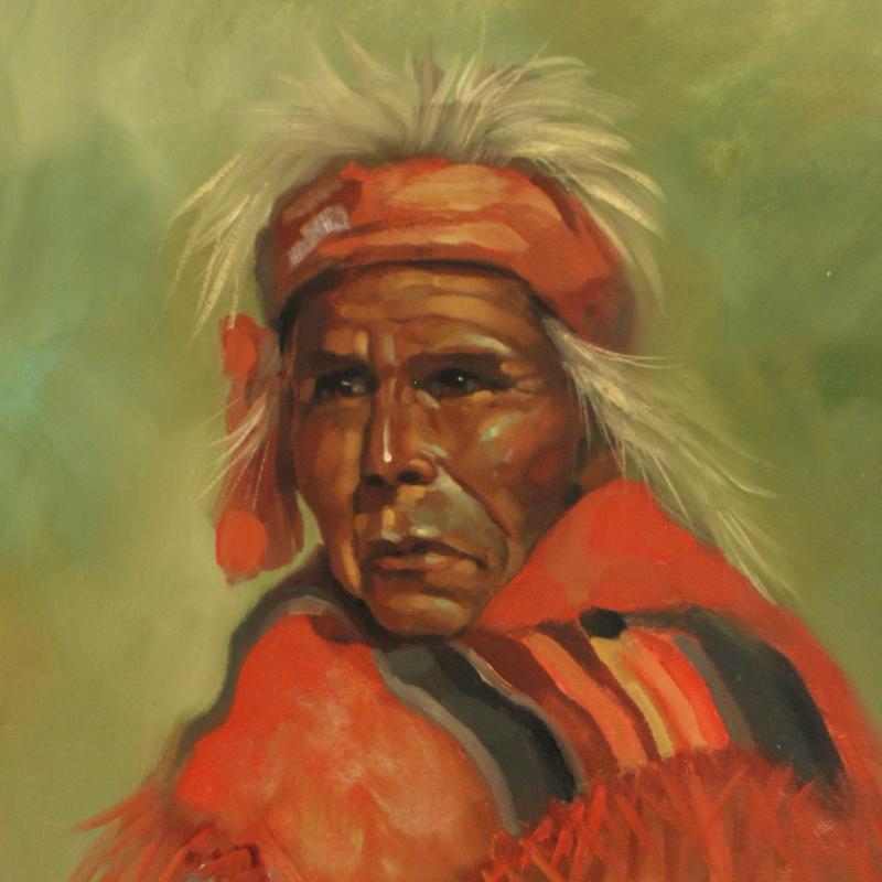 Ernesto Zepeda! Untitled Original Painting on Canvas, Hand Signed by