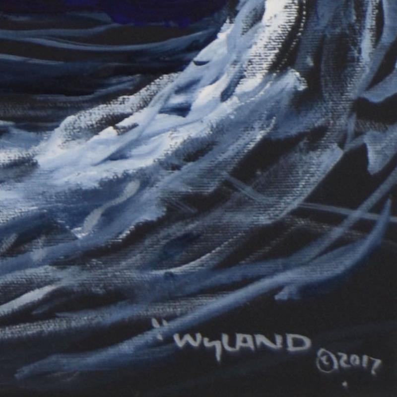 Wyland, In the Starry Sea" Original Oil Painting on Canvas