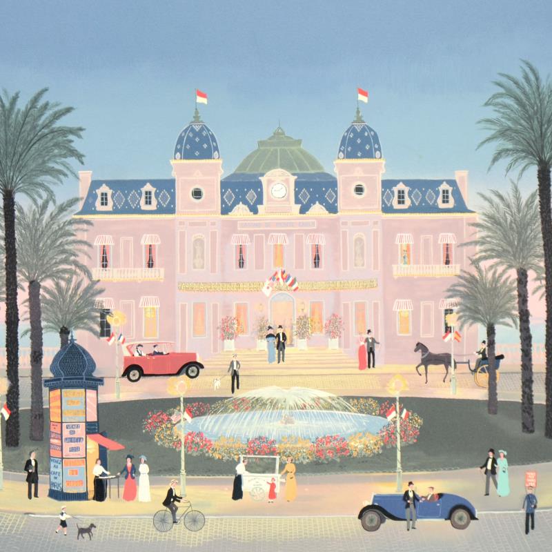 Fabienne Delacroix, "House with Fountain" Limited Edition Lithograph