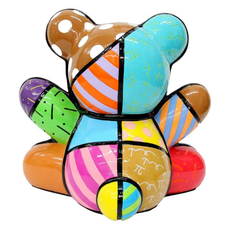 Romero Britto Summer Bear Hand Signed Limited Edition Sculpture romero-britto-summer-bear-hand-signed-limited-edition-sculpture
