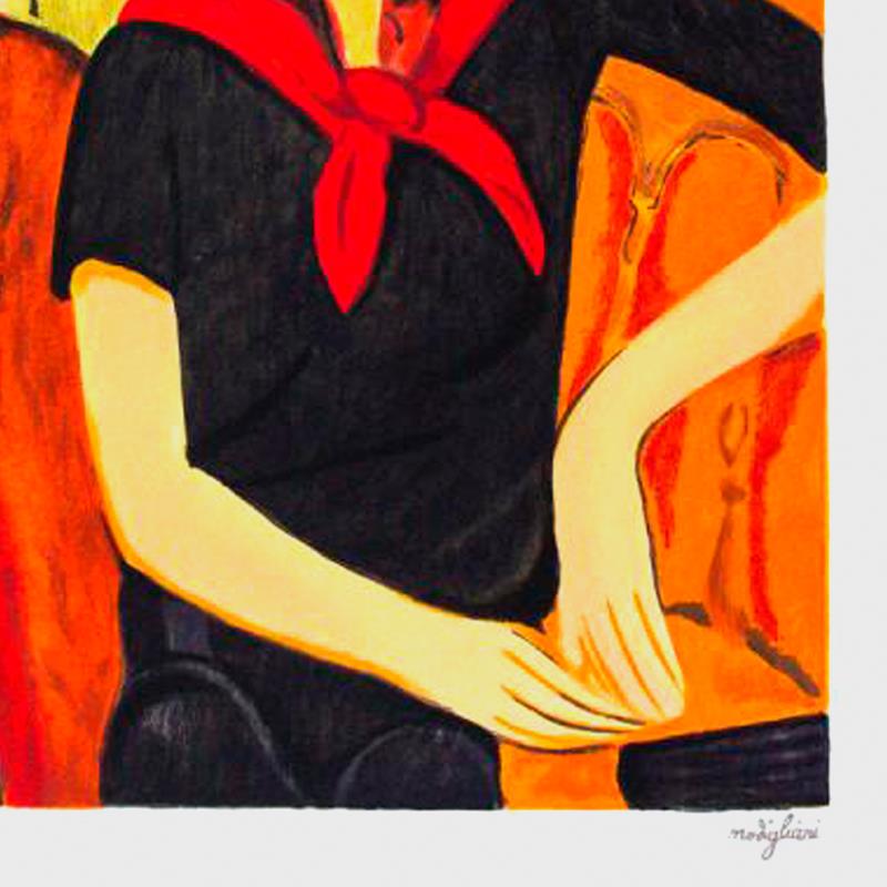 Lithographie Amedeo Modigliani Originale 1952 - Certificat D'Authenticité