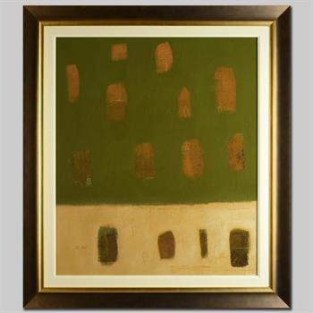 Ed Hart! Framed Untitled Original Painting on Canvas (45