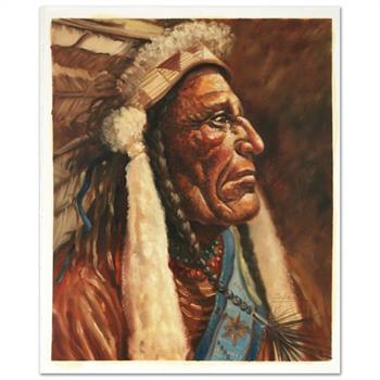 Ernesto Zepeda! Untitled Original Painting on Canvas, Hand Signed by the Artist!