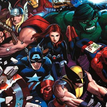 Marvel Comics! Limited Edition Giclee on Canvas by John Romita Jr., Numbered and Hand Signed by Stan Lee with Cert! List $900