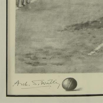 Archibald Stuart-Wortley (1849-1905),  Limited Edition Lithograph of W.G. Grace, No. & Plate Signed. (Disclaimer)