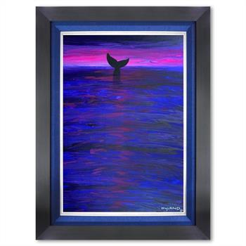 Wyland, Framed Original Painting on Canvas, Hand Signed by the artist and with a letter of authenticity.