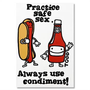 EXPLICIT CONTENT Todd Goldman Original Painting (inappropriate content).