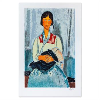 Amedeo Modigliani, Mujer, Litografía de edición limitada, Principios