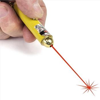 NEW Keychain Laser Pointer w/5 Interchangeable Pattern Tips