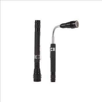 NEW 3 LEDs Pen Shape Flashlight Torch LED Flash Light Aluminum Body with Flexible Neck + Magnetic Head + Telescopic Body