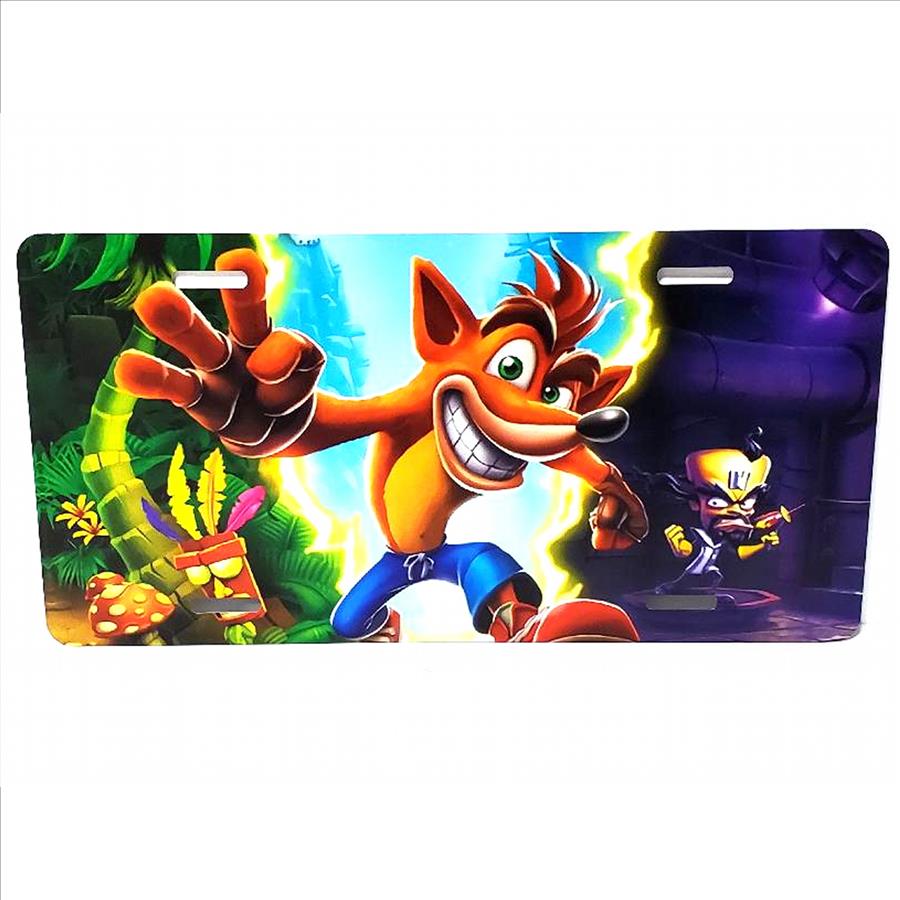 Crash Bandicoot License Plate Property Room