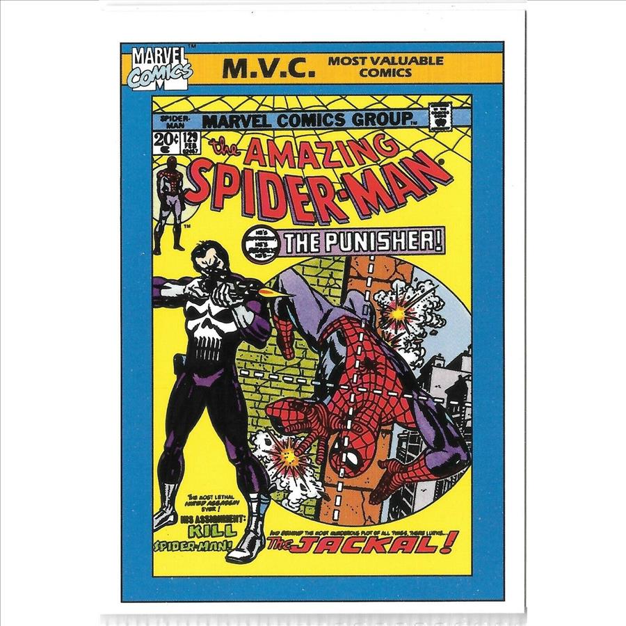 1990 Marvel Universe Most Valuable Comic Card 129 Amazing SpiderMan