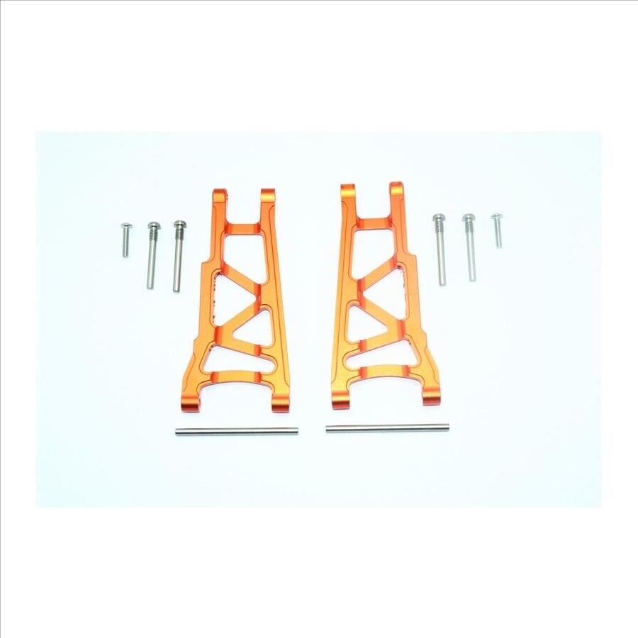 GPM Orange Aluminum Lower Suspension Arms Traxxas 4x4 Slash Stampede