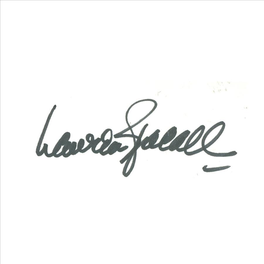 Lauren Bacall RIP 2014 Actress Signed Autographed 3x5 Index Card w/coa ...