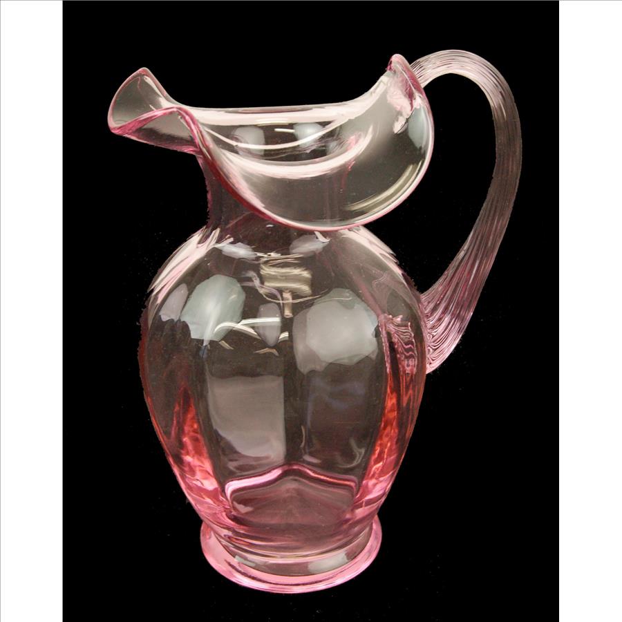 Circa 1940's Pink Crystal Pitcher | Property Room