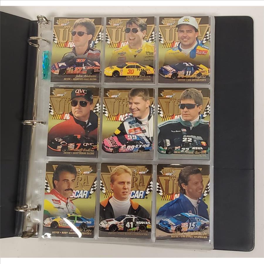 Vintage USA 1996 Ultra Fleer NASCAR Card Lot of 105 PCS