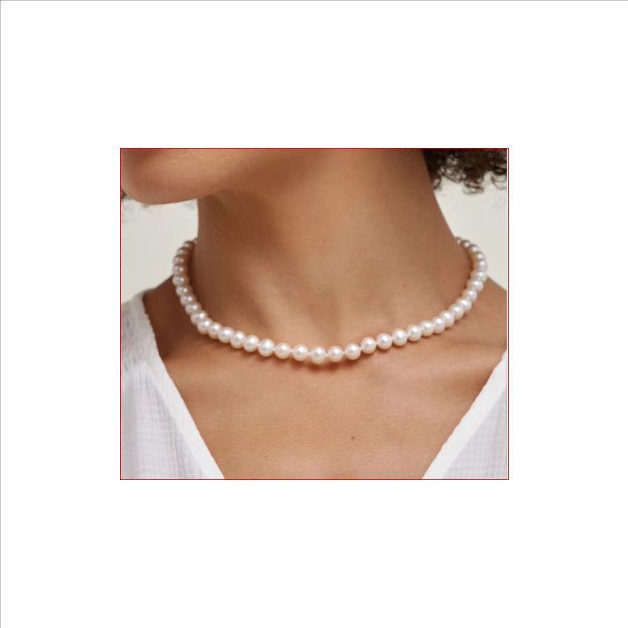 6 Majorica Pearl Necklace 16 Inches