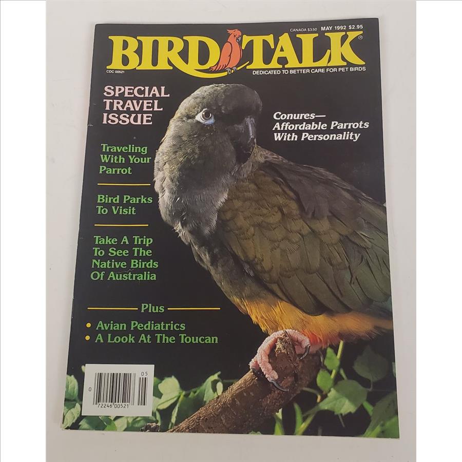 Vintage USA May 1992 Bird Talk Magazine