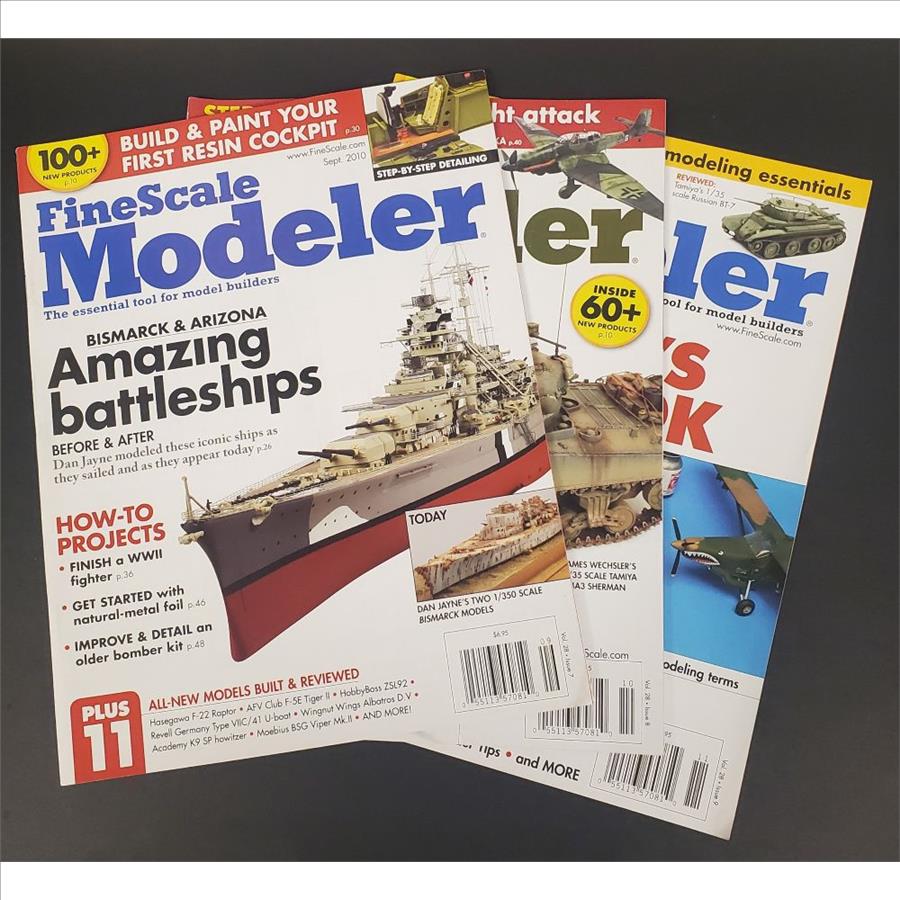 Lot of 3 Fine Scale Modeler Magazines Sept Oct Nov 2010 USA