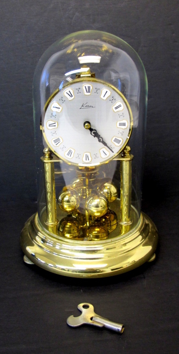 Vintage Torsion Pendulum Clock with Glass Dome | Property Room