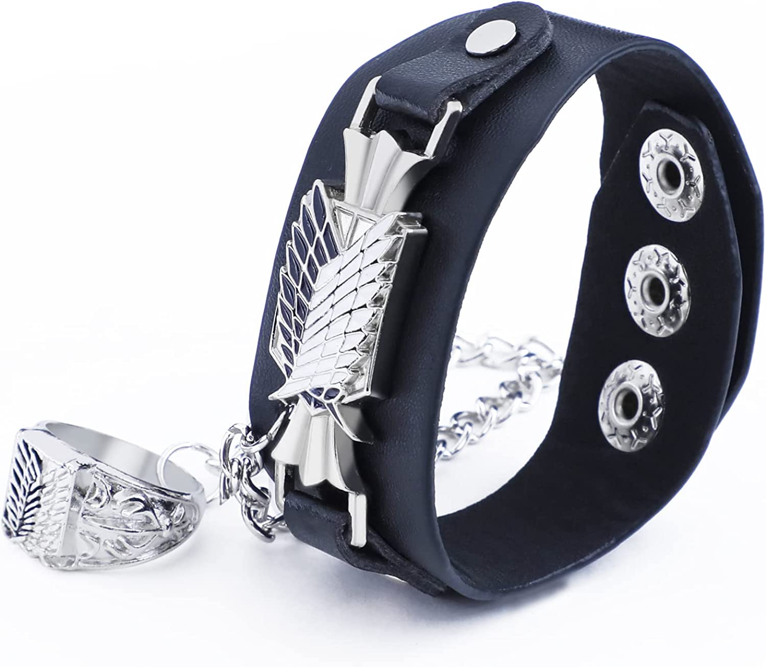 Amine ATTACK ON TITAN Cosplay Props Bracelet + Finger Ring, Fans
