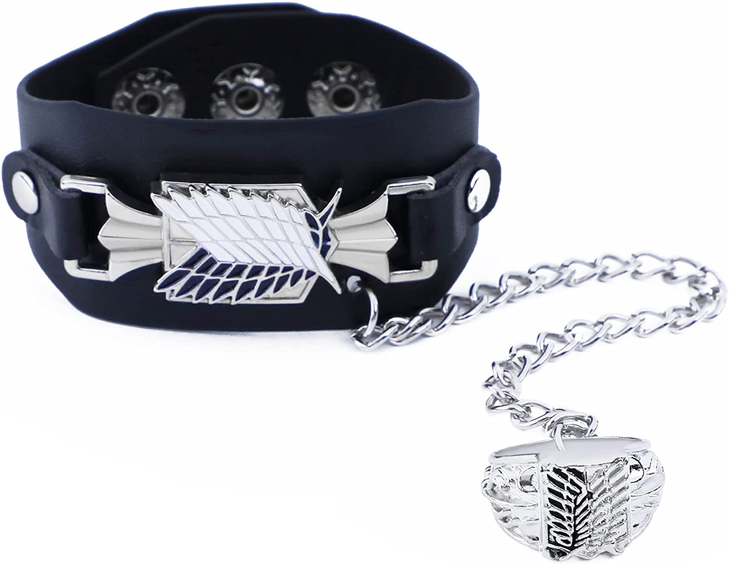 Anello Wings Of Freedom In Carburo Di Tungsteno Nero – Con Emblema Inciso, Design Elegante