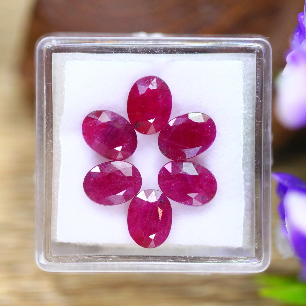 7.31 Carats Cert Ruby Gemstones Appraised $10,965.00