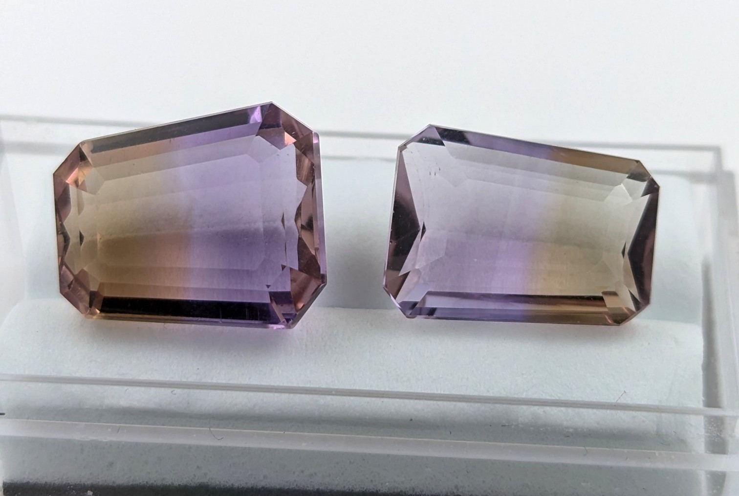 26.37 Carat Ametrine Gemstone Pair Appraised $7,911.00
