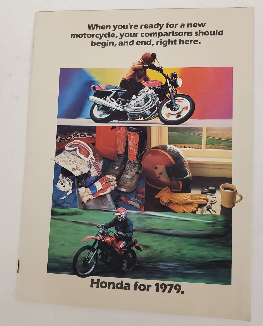 Vintage US 35pg 1979 Honda Pull Out Color Catalogue From Cycle World Magazine