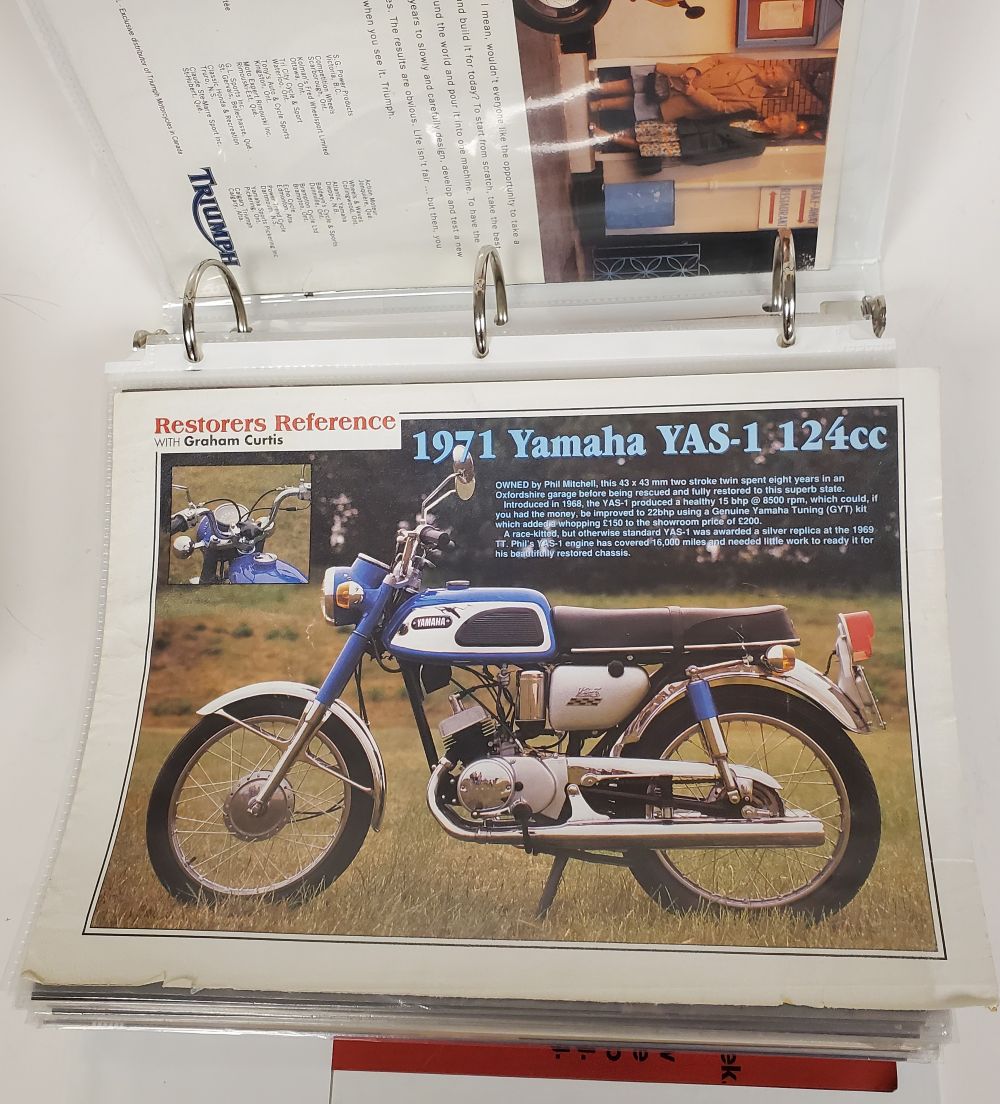 Vintage US 1970-80'S Full Page Ads From Motorcycle Magazines Lot of 100+ PCS