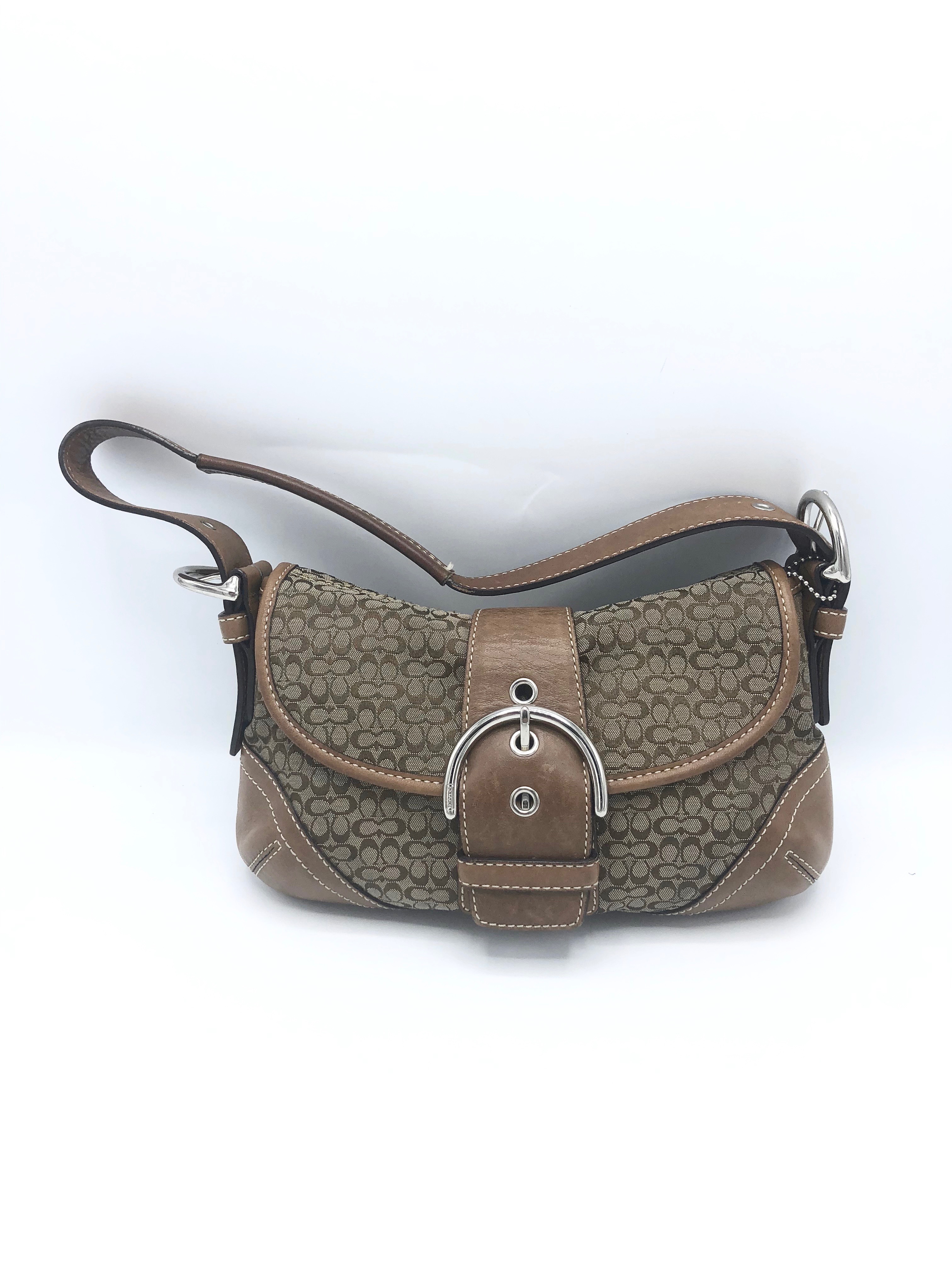 Coach F06818 Brown Jacquard Soho Shoulder Bag Property Room