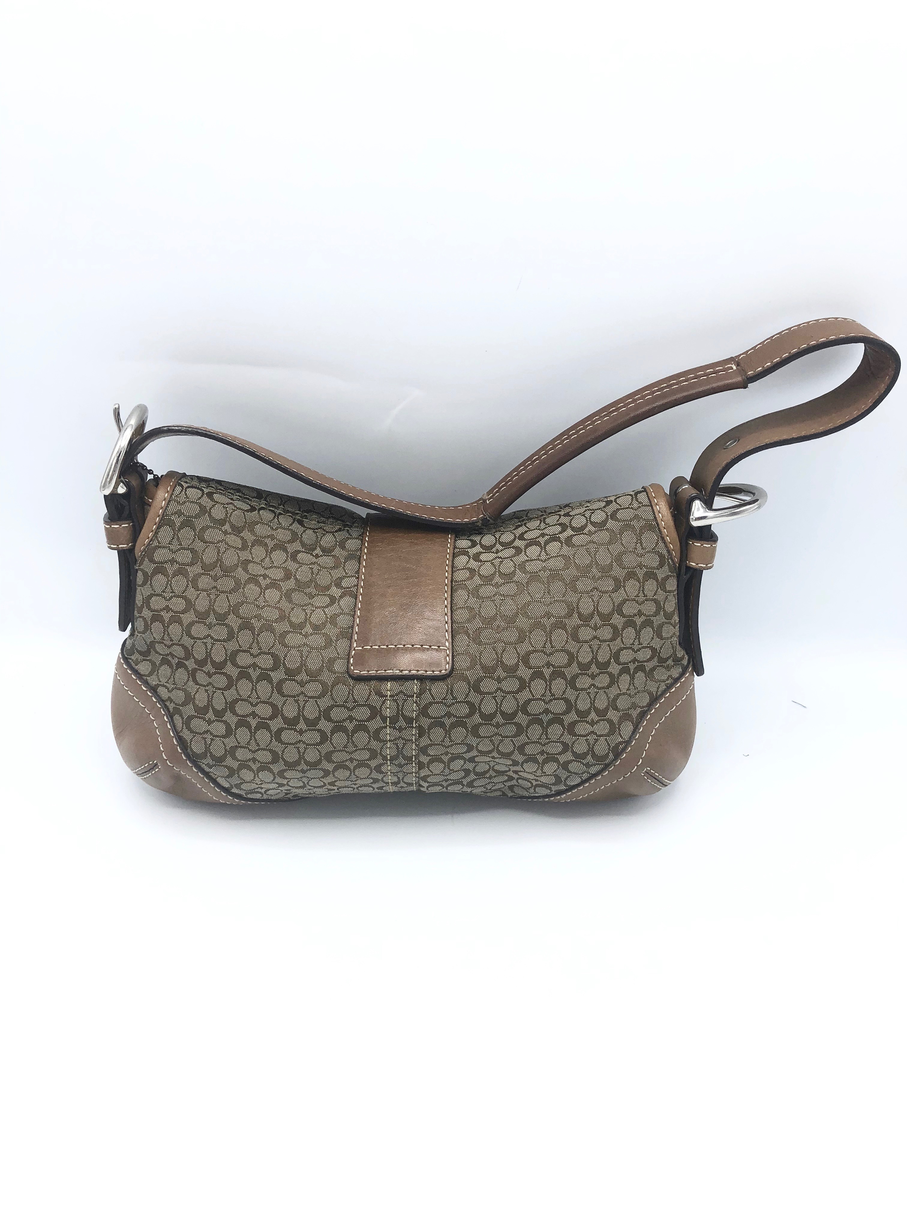 Coach F06818 Brown Jacquard Soho Shoulder Bag Property Room