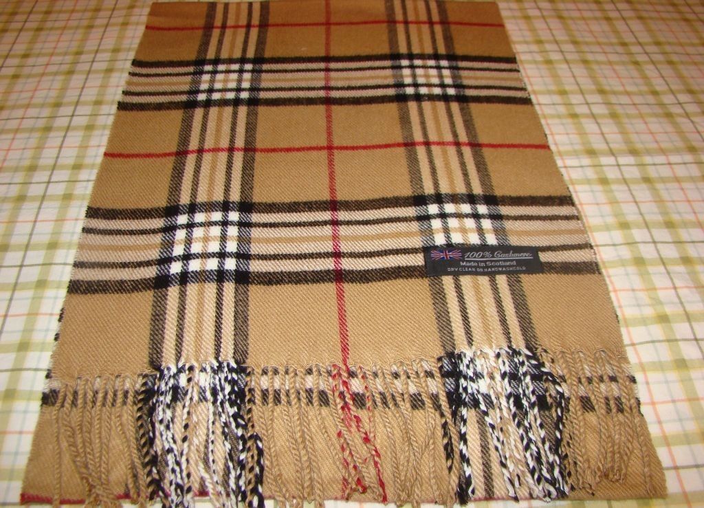 Graph Checker Plaid Blanket Scarf - CAMEL (Pack of 6)