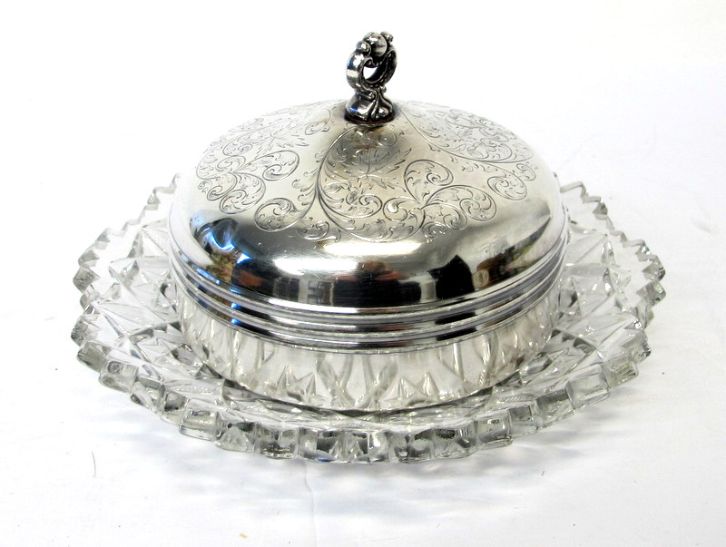 Vintage Butter/Cheese Covered Dish Property Room